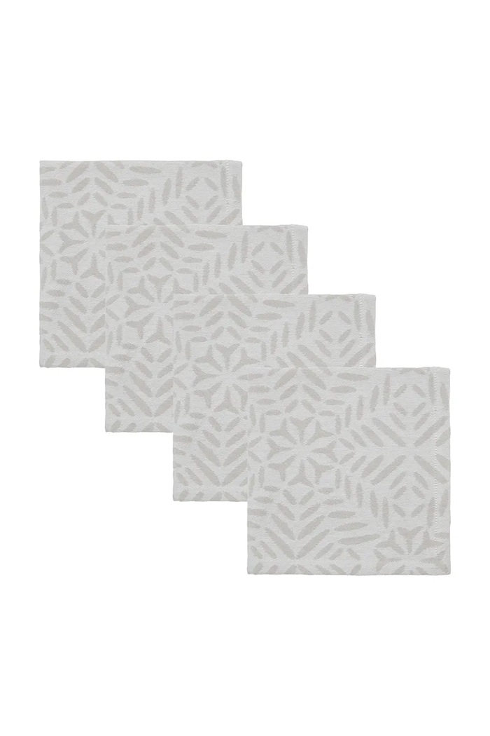Komplet bombažnih prtičkov House Doctor HDClip 40 x 40 cm 4-pack siva 900001598