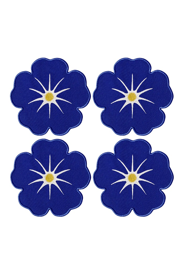 Octaevo set de suporturi cu bumbac 14 x 14 cm bleumarin OCCOMG.25