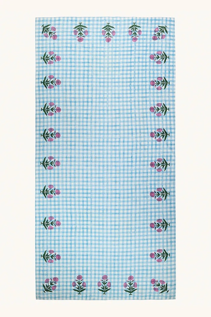 Doing Goods obrus bawełniany 160 x 350 x 2 cm 1.40.30.122.045.6 niebieski AA00