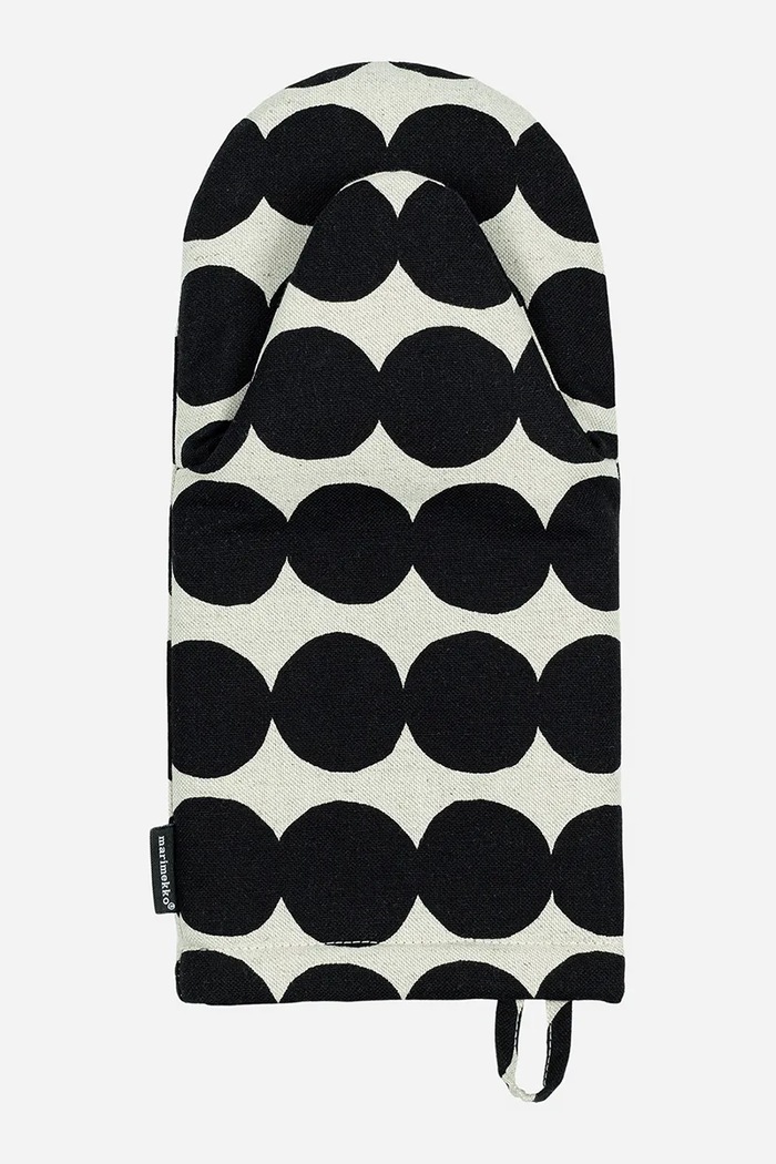 Marimekko γάντια κουζίνας από βαμβάκι 31,5 x 15 cm μαύρο 075059.890