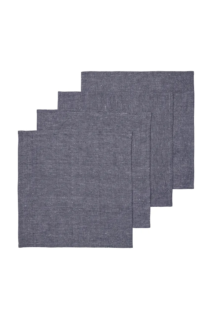 Ferm Living Zestaw serwetek 4-pack Hale niebieski 1104272700