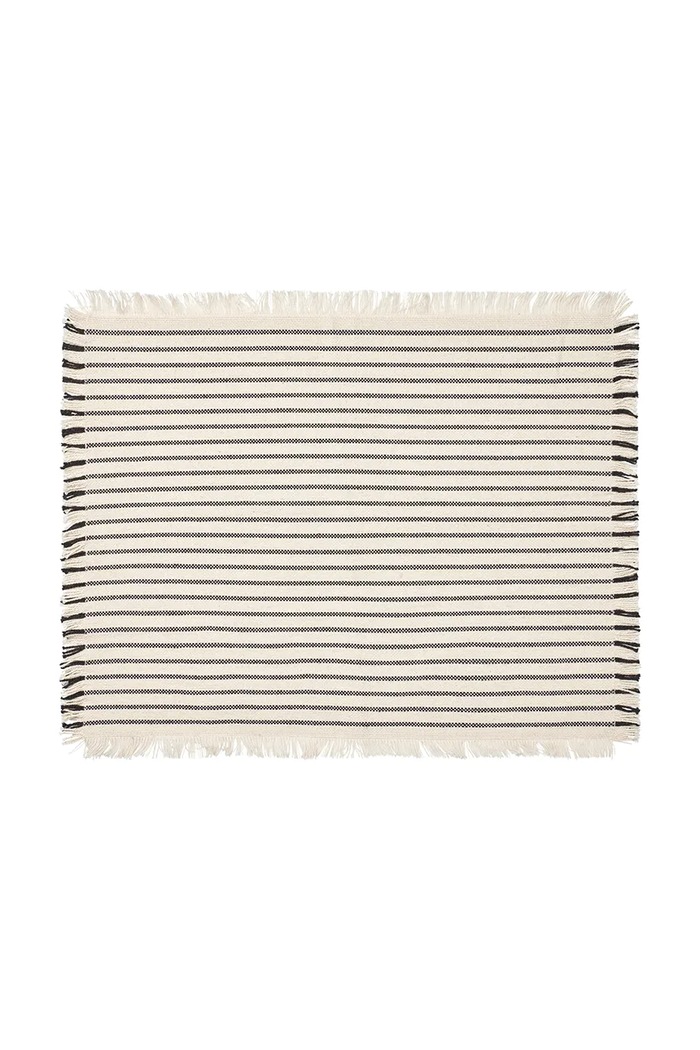 Broste Copenhagen Zestaw podkładek bawełnianych Elouise 2-pack czarny 71210322