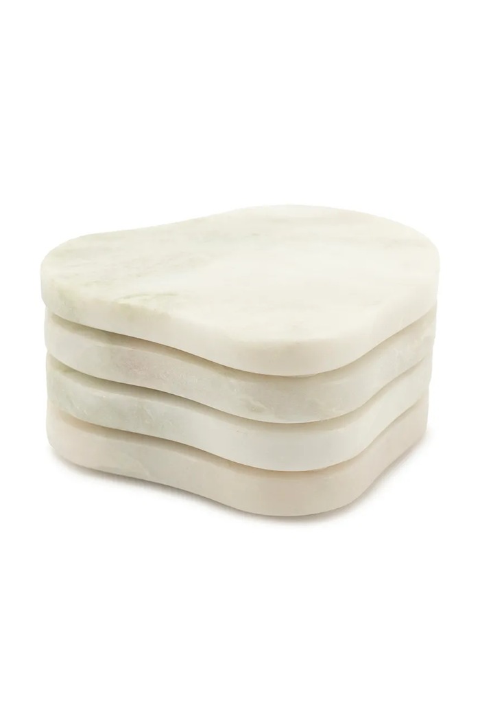 By-Boo zestaw podkładek marmurowych 4-pack 11 x 10 x 6 cm 250345 multicolor AA00