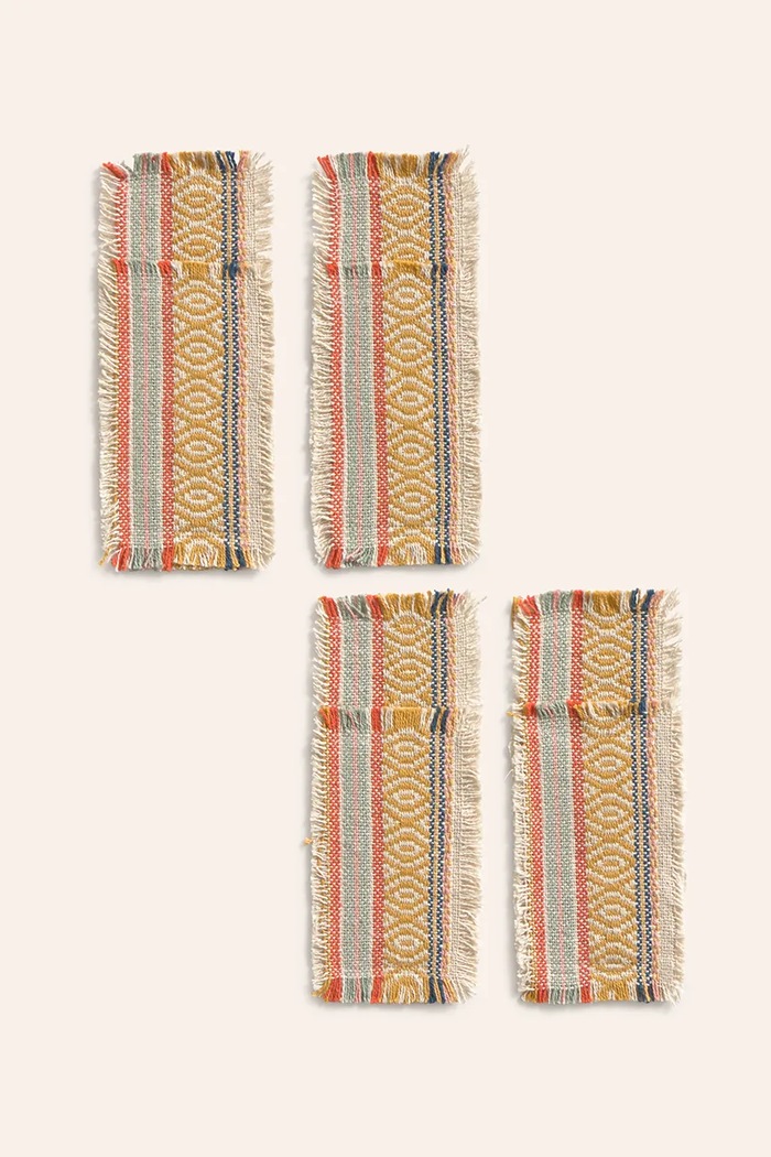 Calma House zestaw pokrowców na sztućce 4-pack 21 x 8 cm multicolor VEDRA21MOS