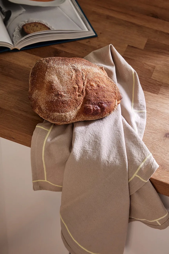 Hübsch ścierka kuchenna bawełniana 60 x 80 cm 701916 beżowy AA00