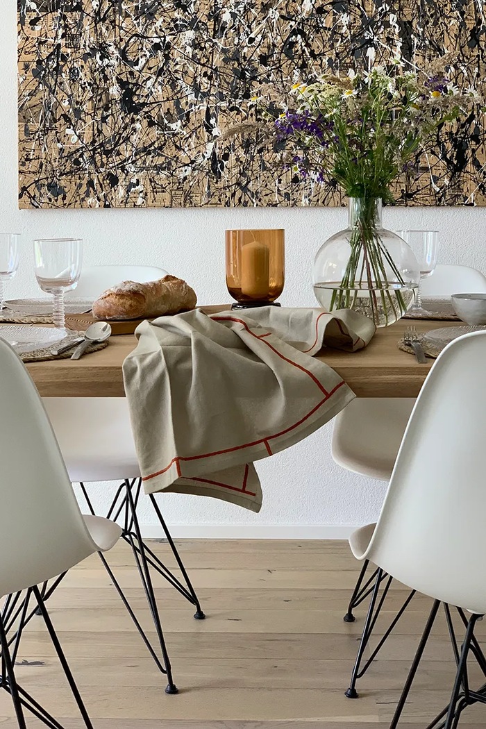 Kuchnia i bar Hübsch ścierka kuchenna bawełniana 60 x 80 cm 701915 beżowy
