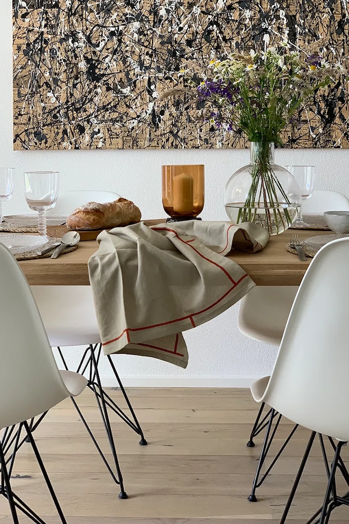 Kuchnia i bar Hübsch ścierka kuchenna bawełniana 60 x 80 cm 701915 beżowy