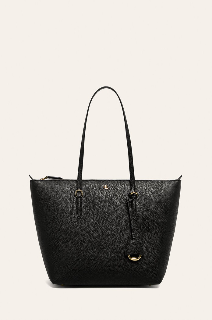 Lauren Ralph Lauren - Τσάντα απομίμηση λείου δέρματος μαύρο 431747443001
