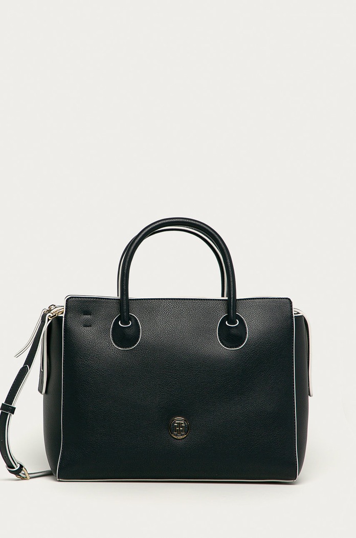 Tommy Hilfiger - Torebka CHARMING TOMMY SATCH granatowy AW0AW08602