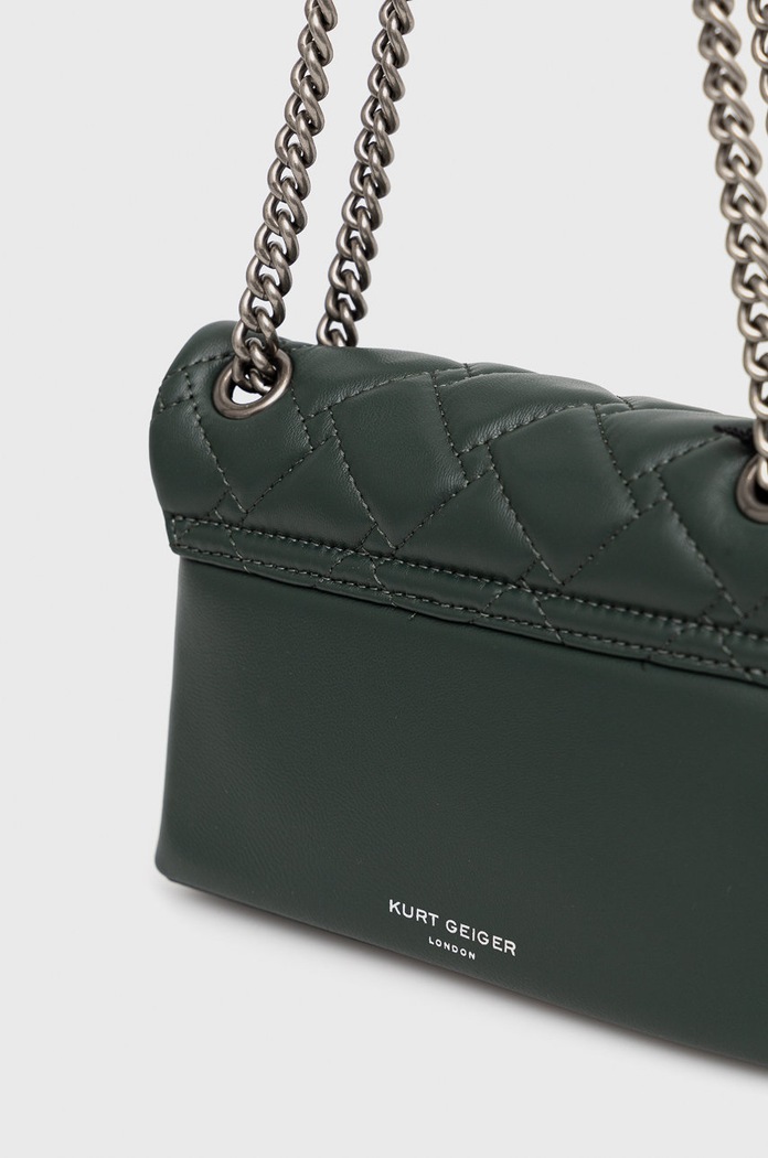 Kurt Geiger London Torebka skórzana zielony 1470887109