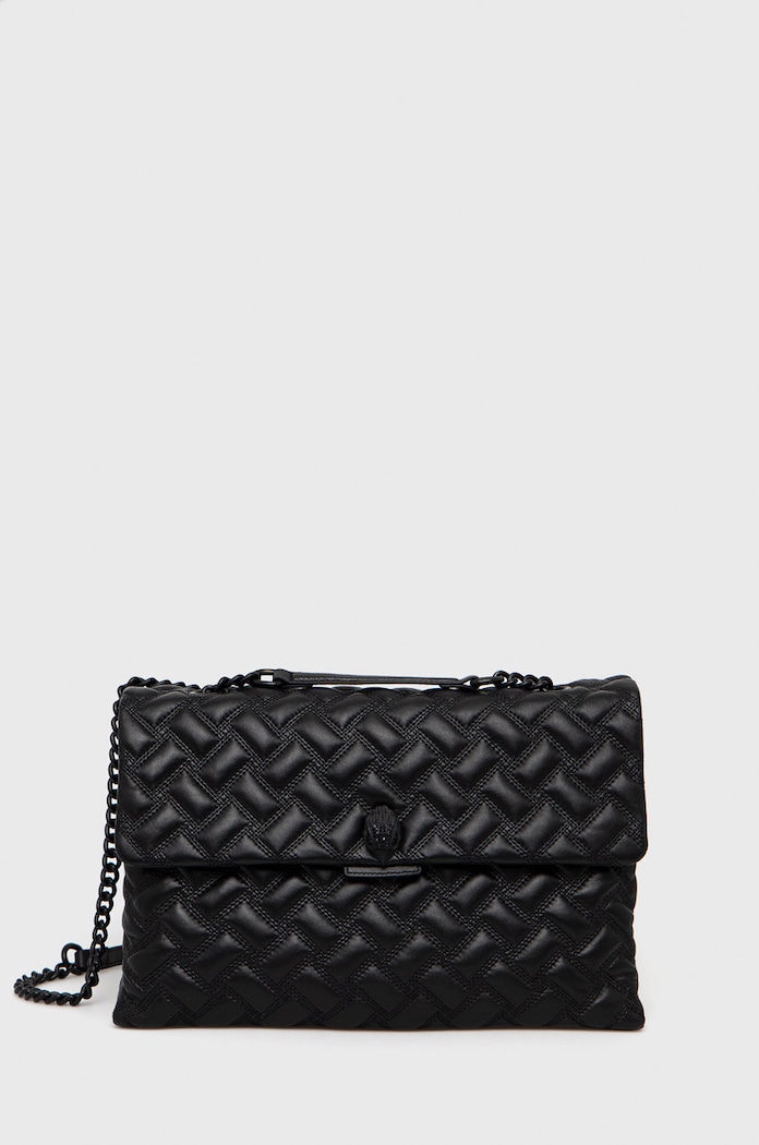 Kožená kabelka Kurt Geiger London přírodní kůže černá 7386000109