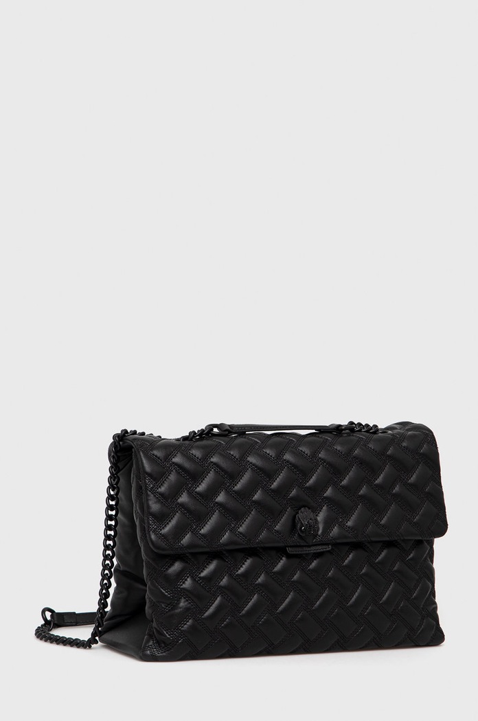 Kožená kabelka Kurt Geiger London 7386000109 černá AA00