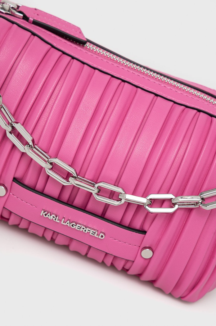Karl Lagerfeld torebka K/KUSHION SM BAGUETTE różowy 225W3045