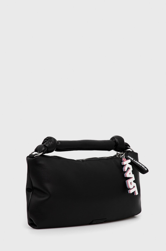 Δερμάτινη τσάντα Karl Lagerfeld 225W3056 μαύρο AA00