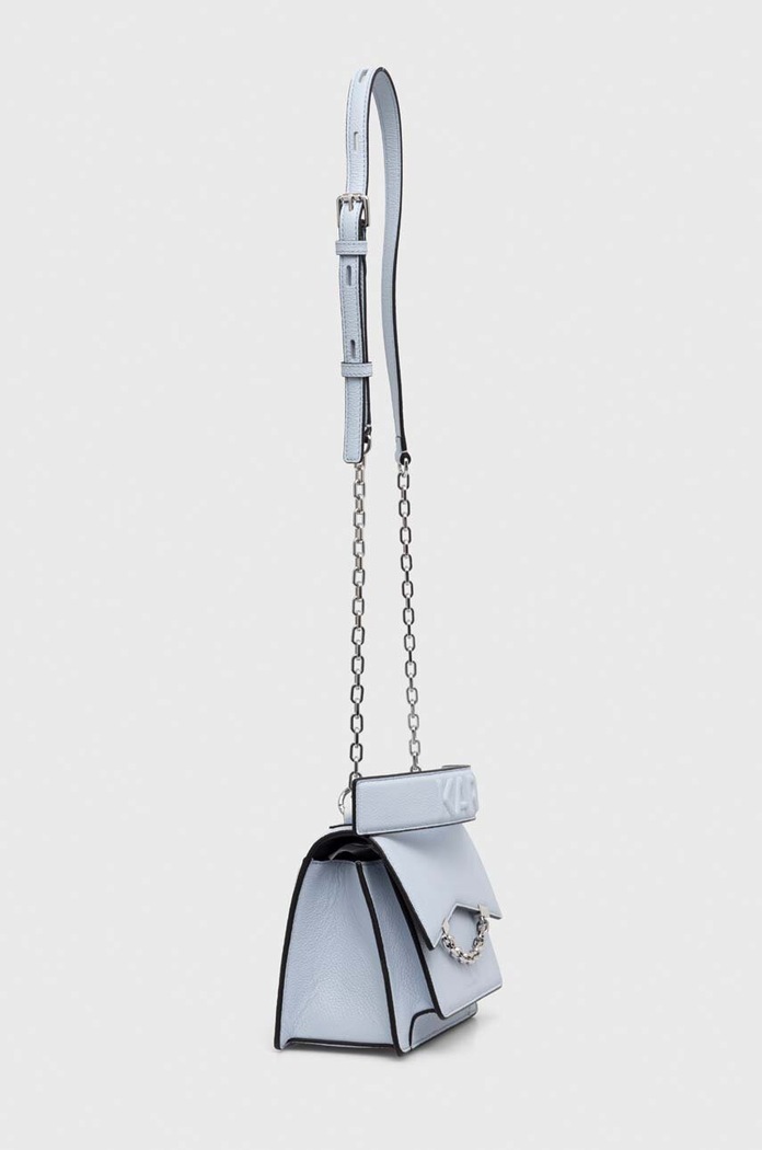 Karl Lagerfeld torebka skórzana 225W3081 niebieski AA00