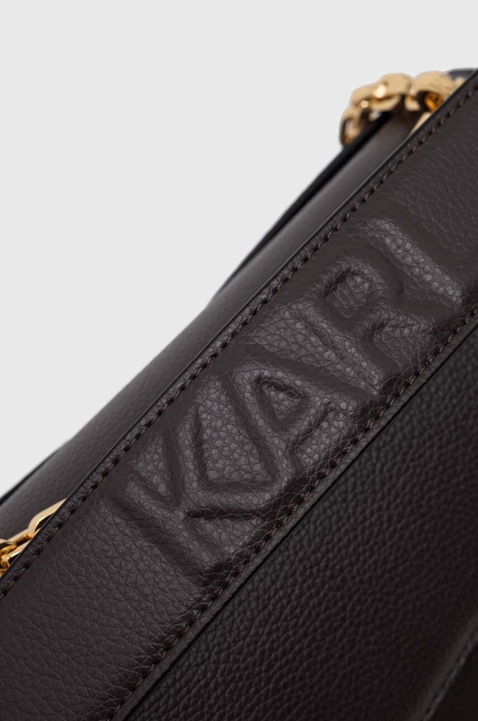 Кожена чанта Karl Lagerfeld кафяв 225W3081