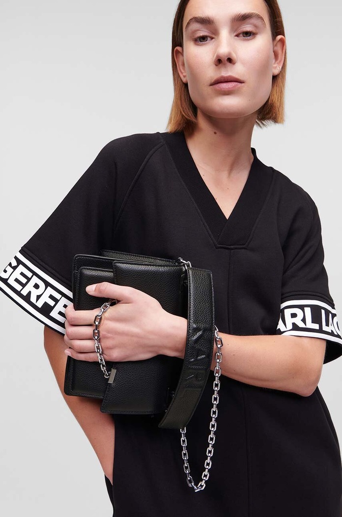 Karl Lagerfeld poseta de piele 225W3081