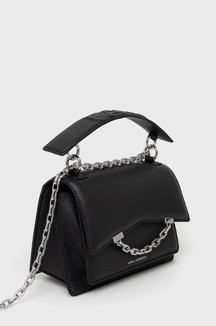 Karl Lagerfeld bőr táska 225W3081 fekete AA00