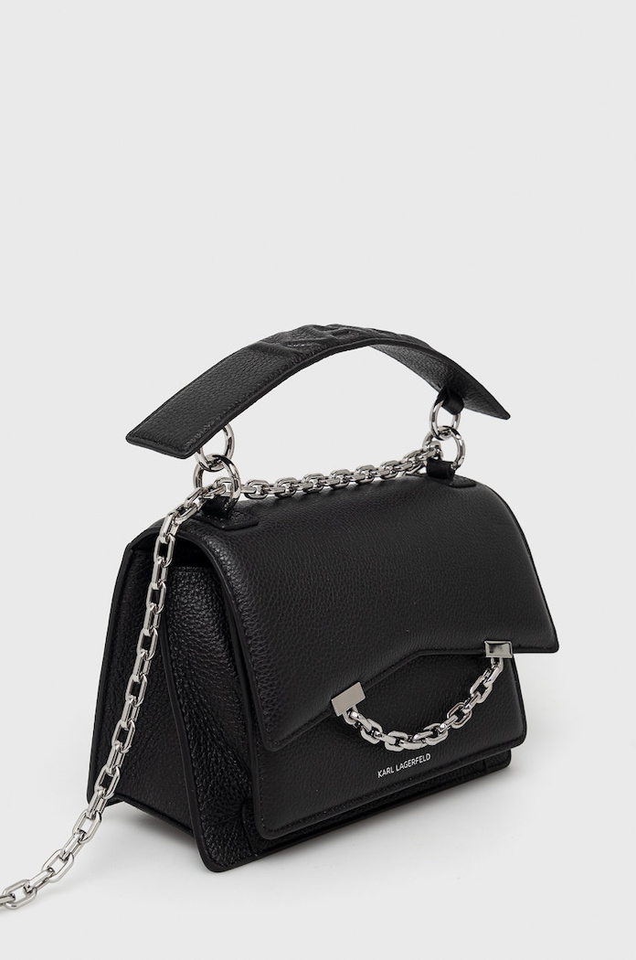 Karl Lagerfeld bőr táska 225W3081 fekete AA00