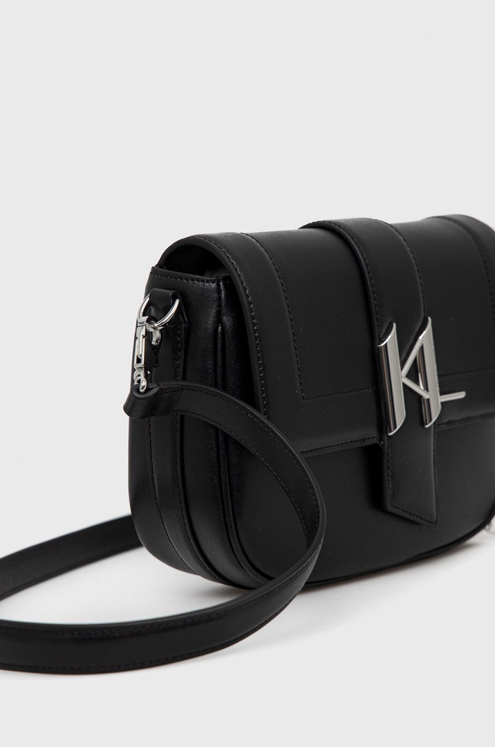 Karl Lagerfeld torebka skórzana 225W3085 czarny AA00