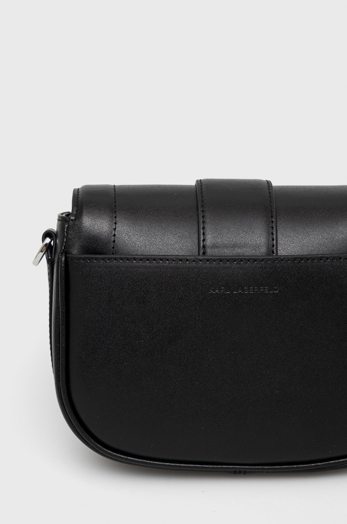 Doplňky Kožená kabelka Karl Lagerfeld 225W3086 černá