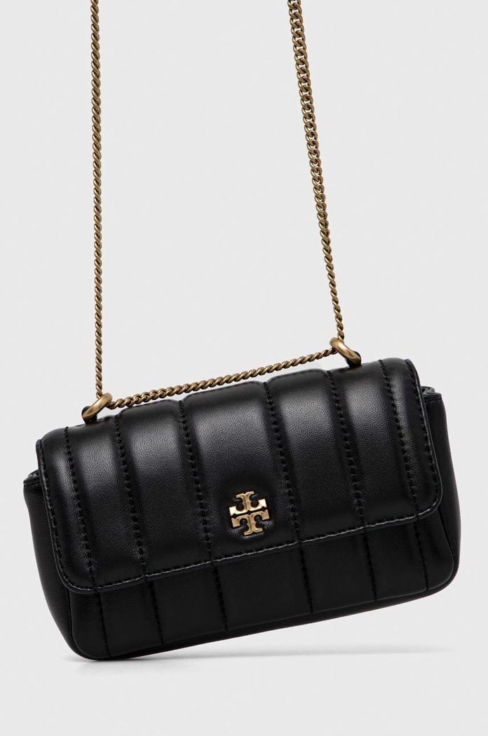 Δερμάτινη τσάντα Tory BurchKira Mini λείο δέρμα μαύρο 142567.001