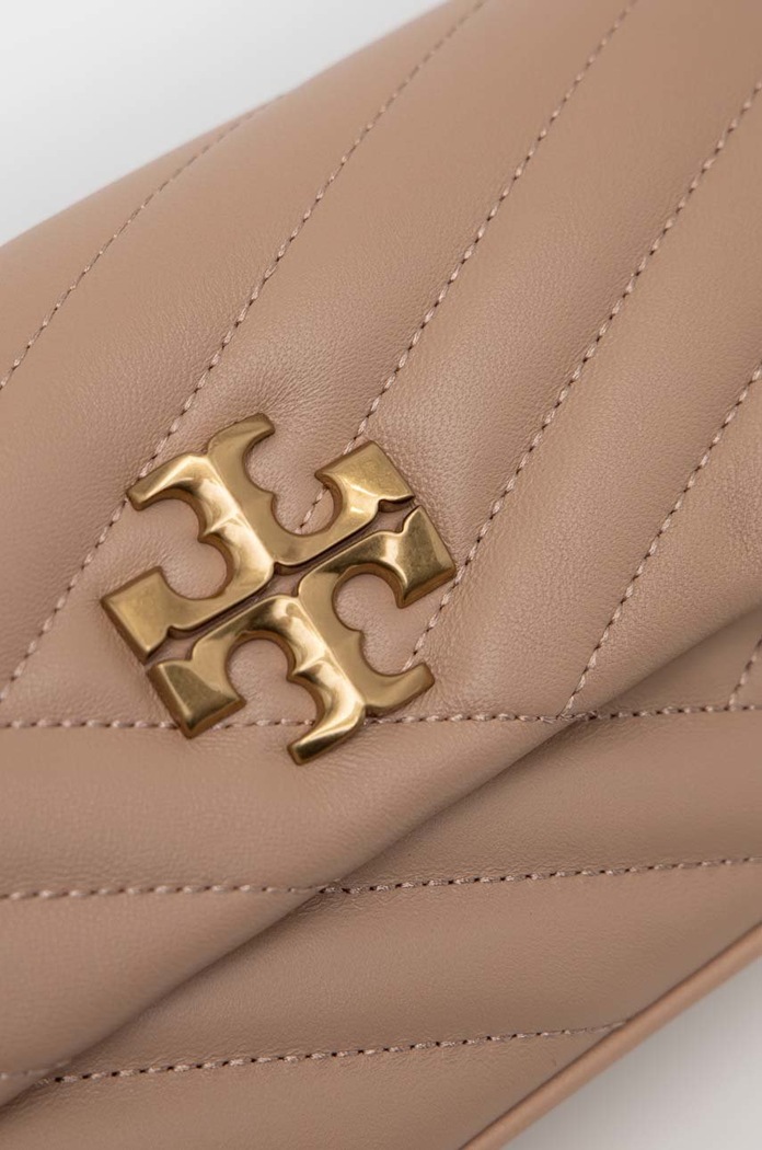 Δερμάτινη τσάντα Tory Burch μπεζ 90456.288