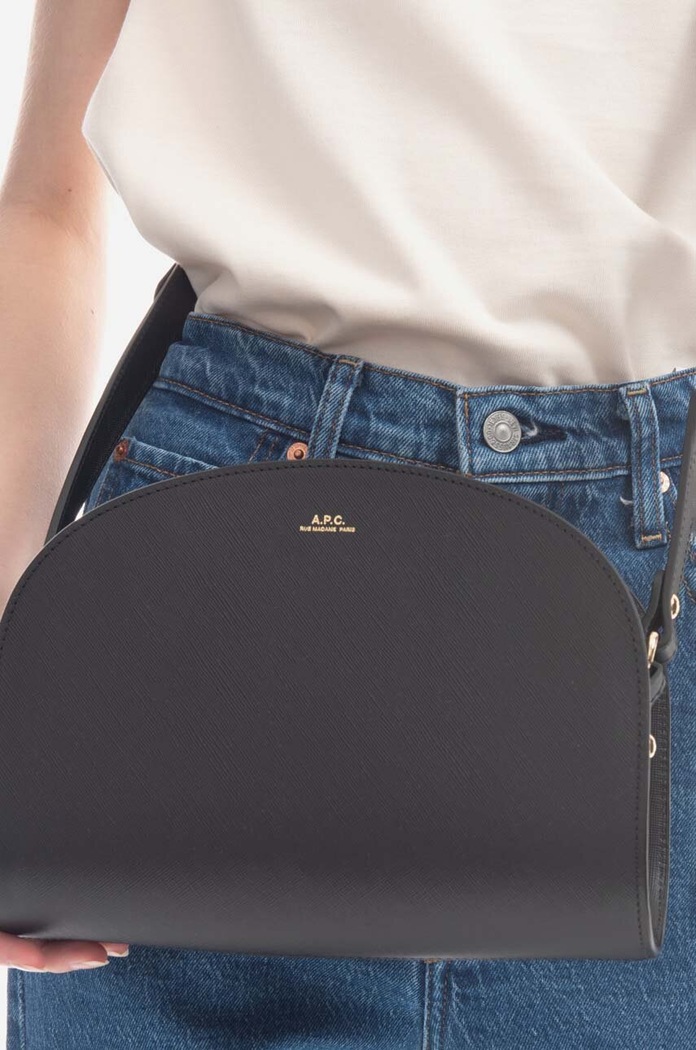 A.P.C. leather handbag Sac Demi-lune PXBJQ.F61048