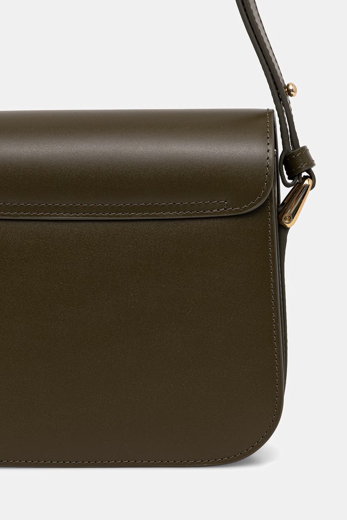 Doplňky Kožená kabelka A.P.C. Sac Grace Small PXBMW.F61413 zelená