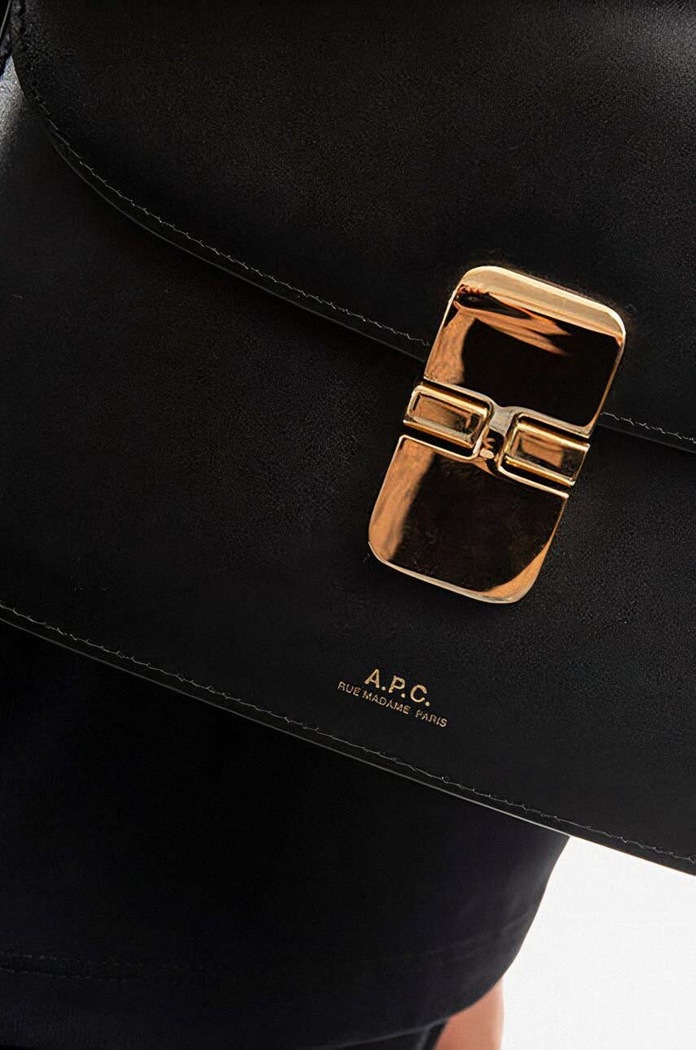 Kožená kabelka A.P.C. Grace Small PXBMW.F61413