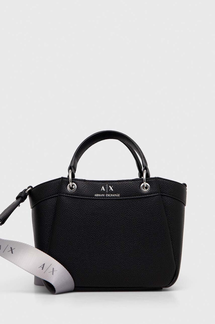 Torba Armani Exchange bez uzorka crna 942927.CC783.NOS