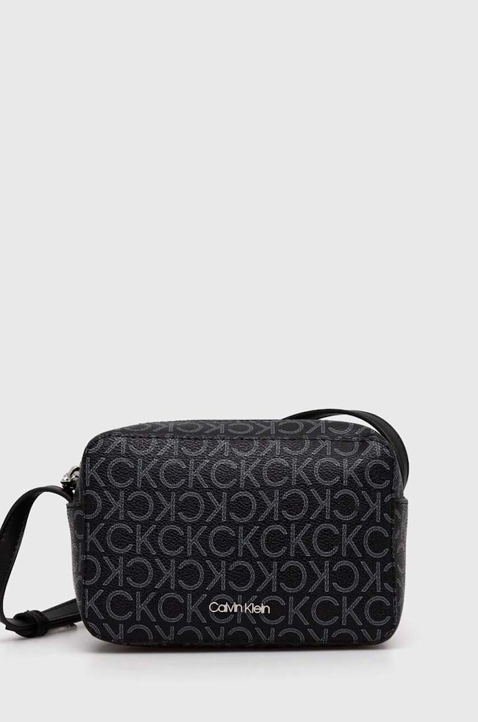 Kabelka Calvin Klein imitácia kože čierna K60K610294
