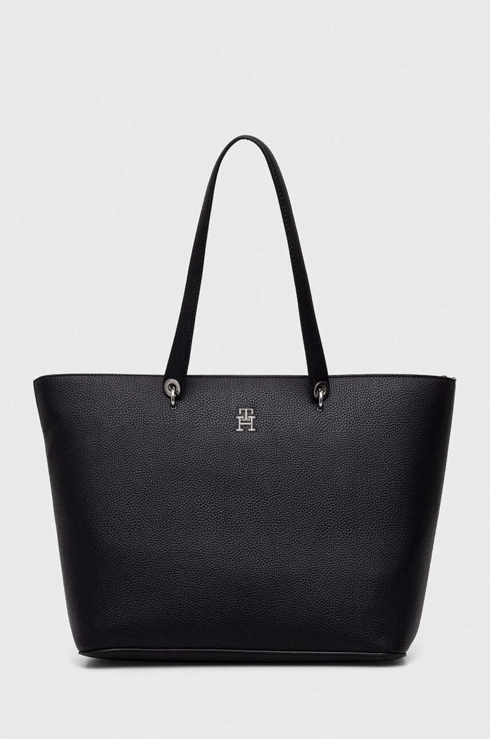 Τσάντα Tommy Hilfiger συνθετικό μαύρο AW0AW15178.NOS