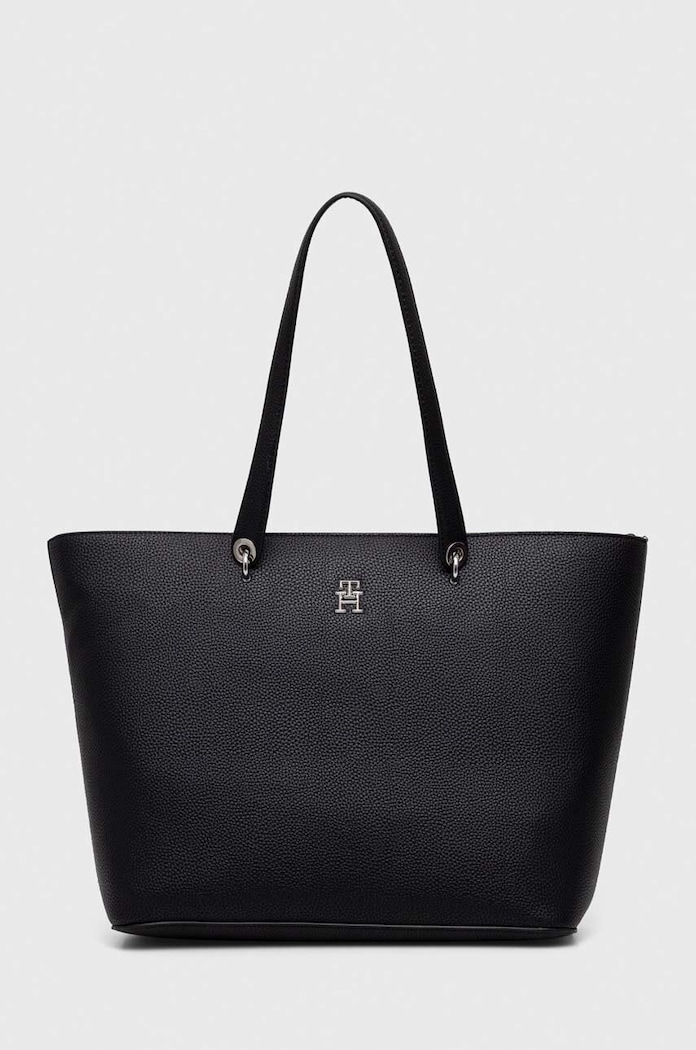 Τσάντα Tommy Hilfiger συνθετικό μαύρο AW0AW15178.NOS