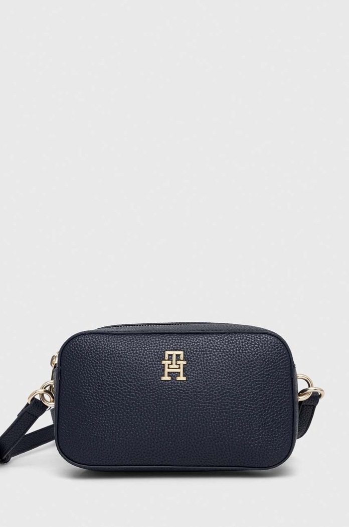 Kabelka Tommy Hilfiger jednofarebný tmavomodrá AW0AW15179.NOS