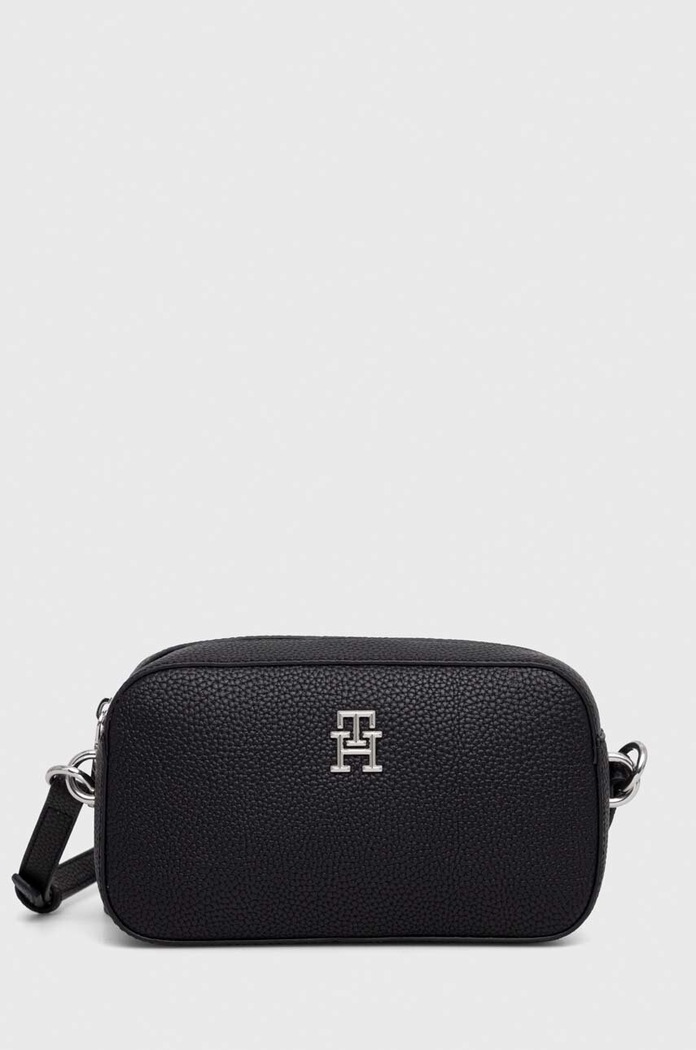 Kabelka Tommy Hilfiger jednofarebný čierna AW0AW15179.NOS