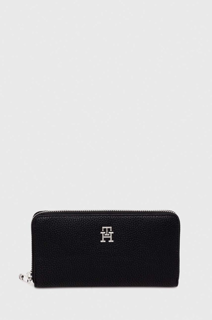 Peňaženka Tommy Hilfiger jednofarebný čierna AW0AW15181.NOS
