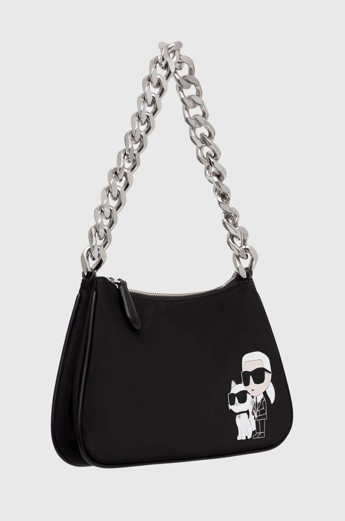 Τσάντα Karl Lagerfeld υφασμάτινο μαύρο 240W3077