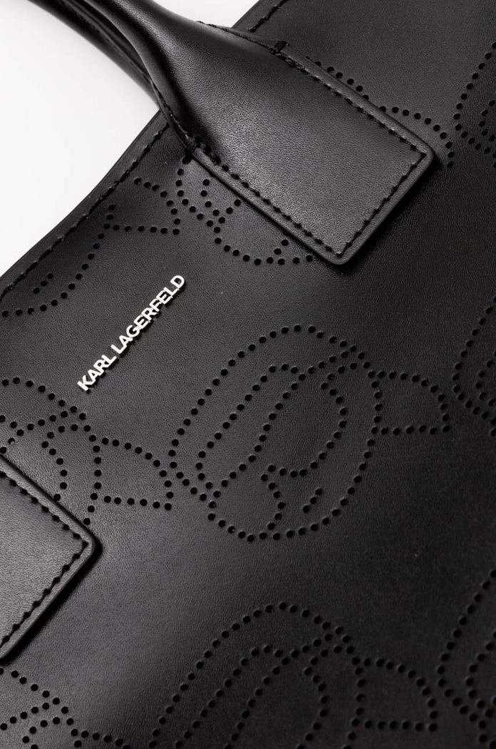 Karl Lagerfeld torebka skórzana 241W3001 czarny
