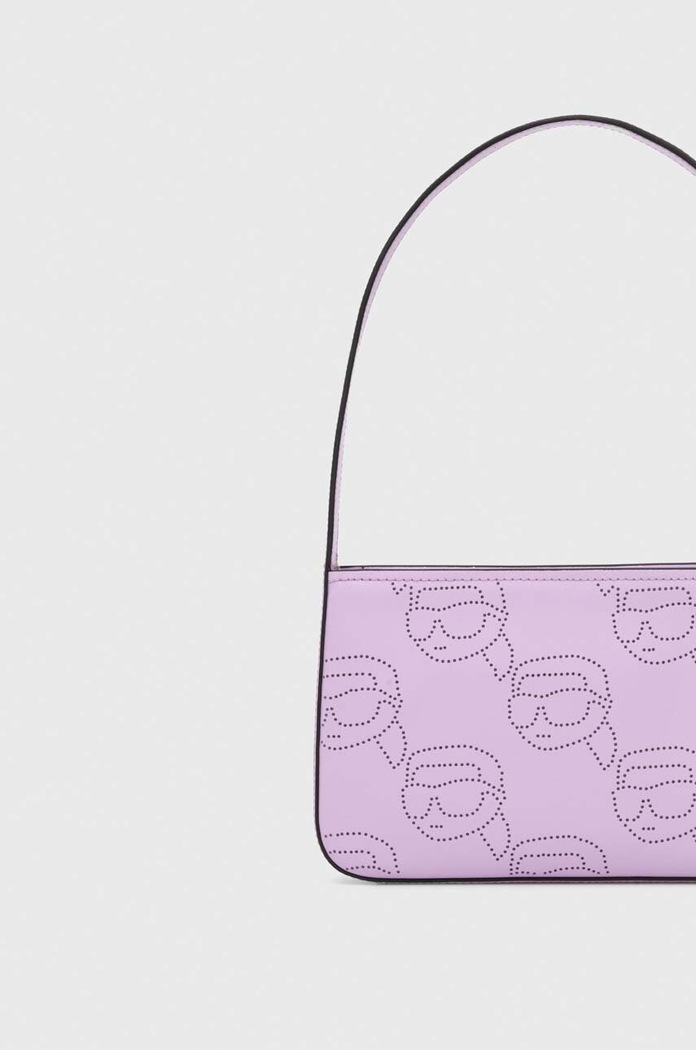 Accesorii Karl Lagerfeld poseta de piele 241W3003 violet