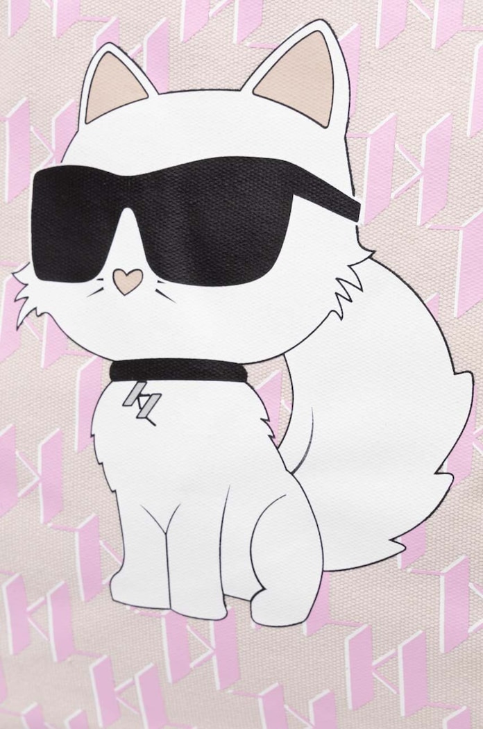 Bavlnená taška Karl Lagerfeld 241W3881 béžová