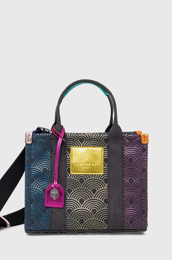 Чанта Kurt Geiger London SMALL SOUTHBANK TOTE текстилен сив 9544509609.S