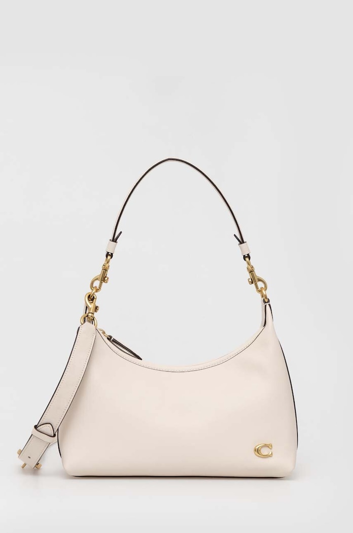 Kožená kabelka Coach Juliet Shoulder Bag přírodní kůže béžová CR981
