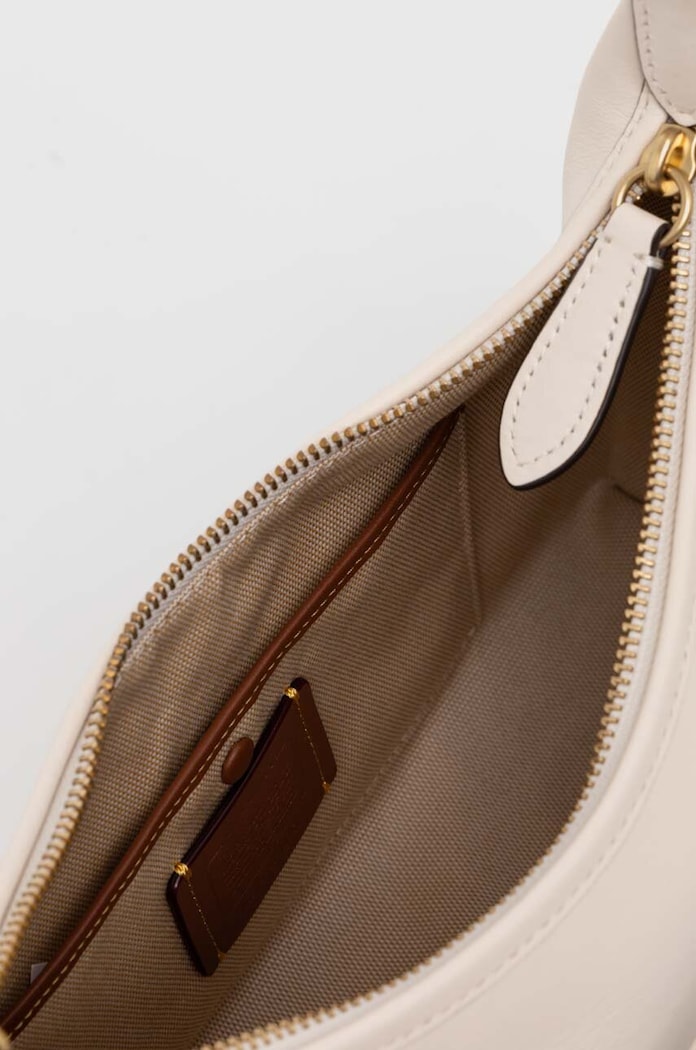 Kožená kabelka Coach Juliet Shoulder Bag CR981 béžová