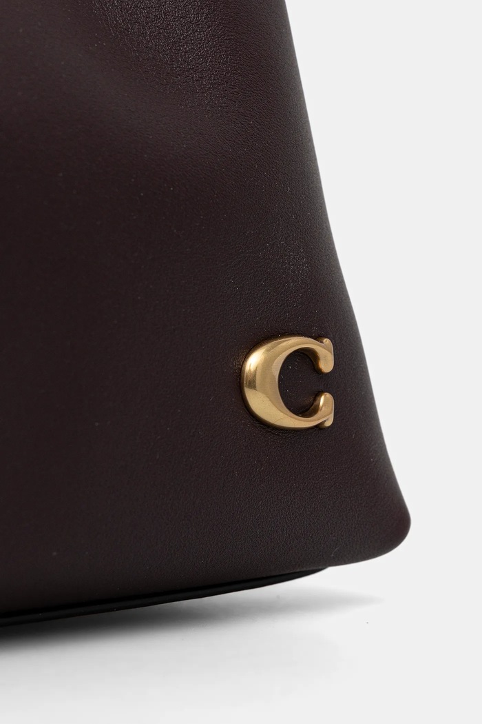 Kožená kabelka Coach Juliet Shoulder Bag fialová CR981