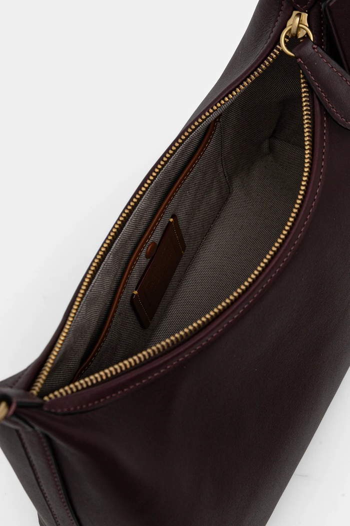 Kožená kabelka Coach Juliet Shoulder Bag CR981 fialová