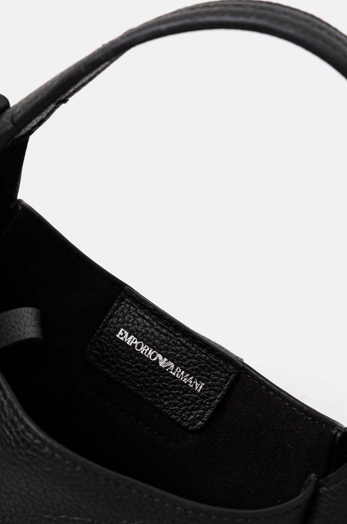 Emporio Armani torebka skórzana Y3E235.YWQ9X.NOS czarny