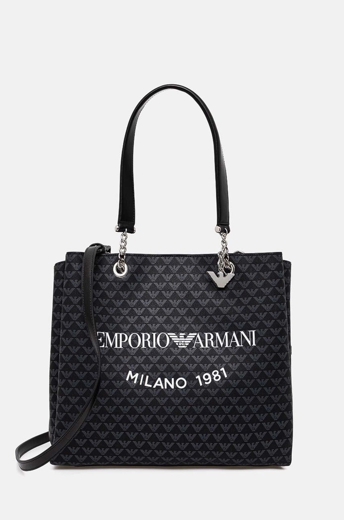 Kabelka Emporio Armani potlač čierna Y3D158.YWS0E.NOS