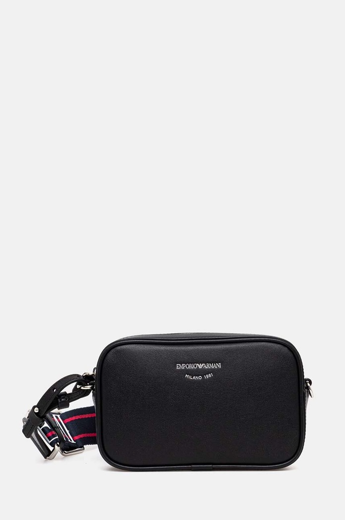 Emporio Armani torebka skórzana skóra licowa czarny Y3H276.Y478E.NOS