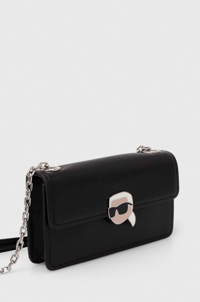 Karl Lagerfeld bőr táska 245W3213 fekete AA00